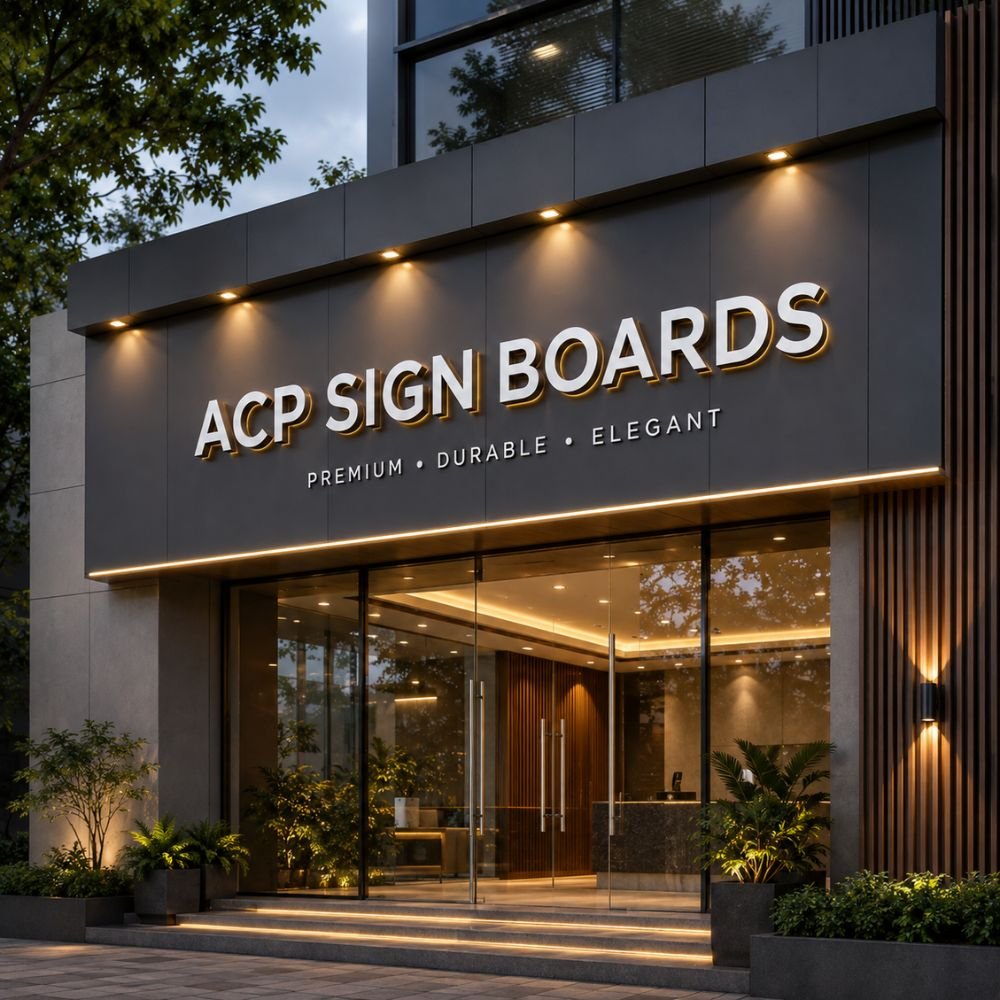 ACP / Cladding Sign Boards Installation
